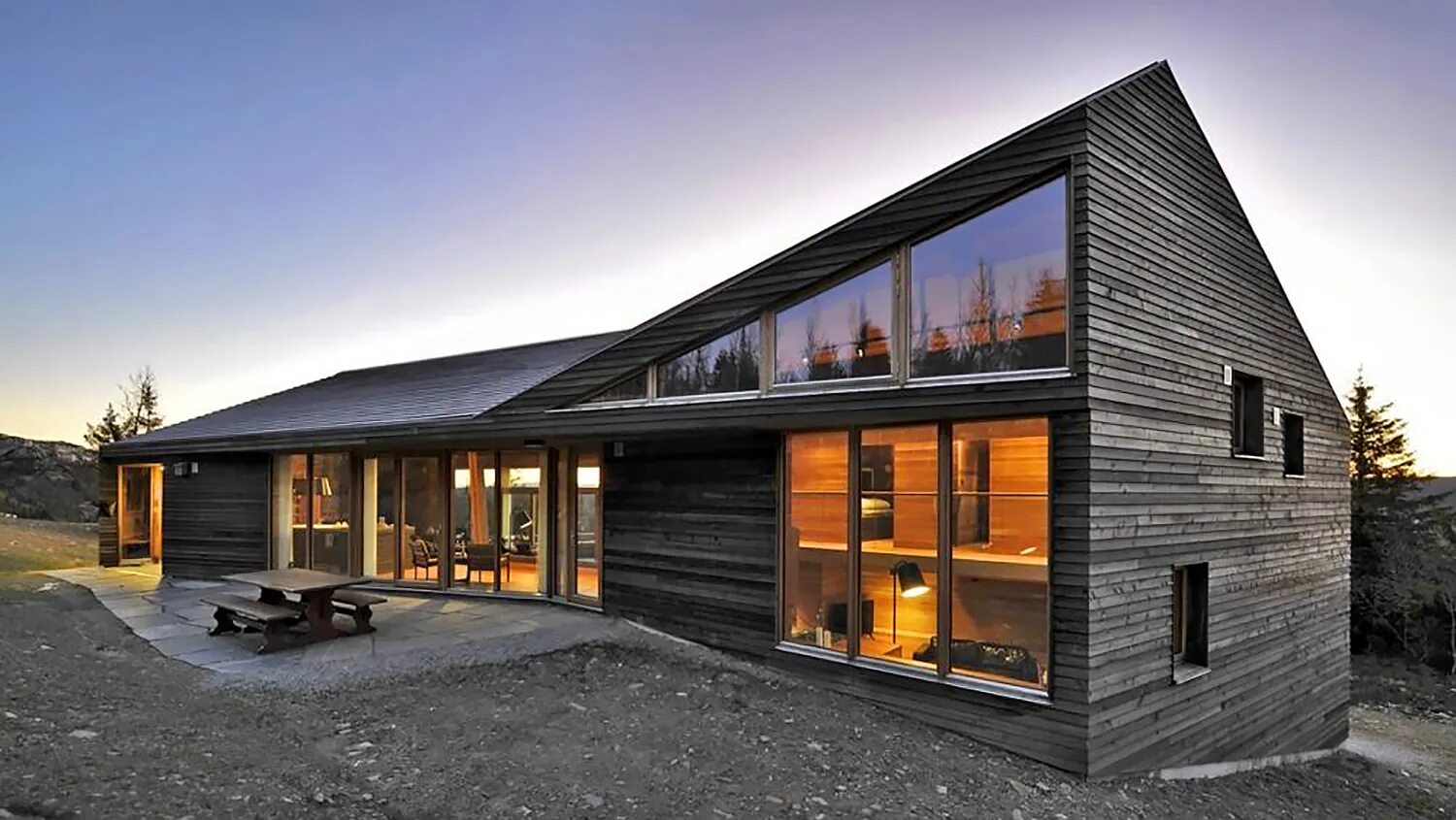 Деревянный дом в горах Норвегии от студии JVA. Барнхаус Нордик Вуд. Дом Кэбин Норвегия. Хонка барнхаус.