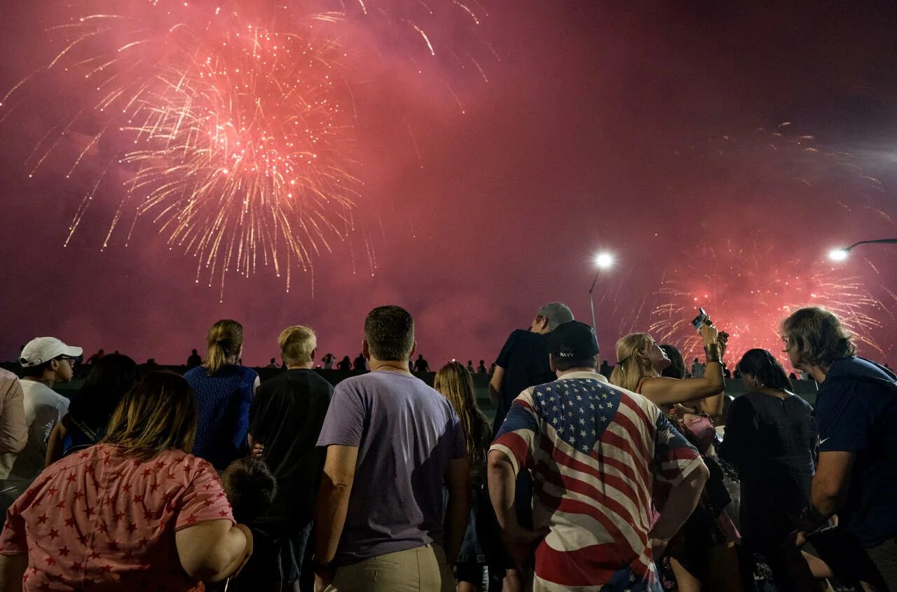 Firework parade