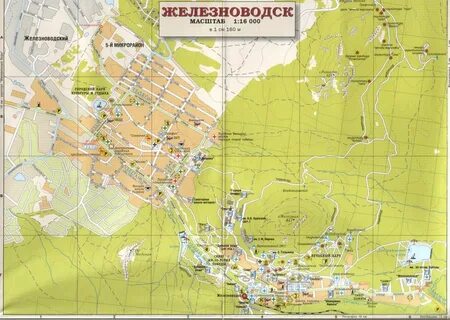 Кисловодск карта схема
