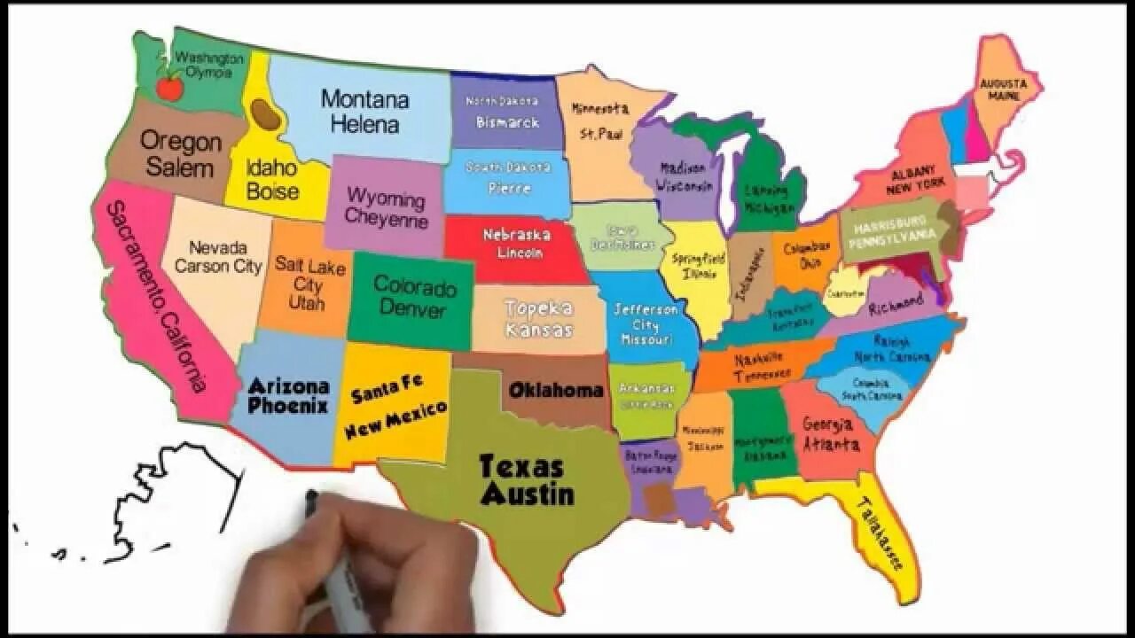I learn states. 50 states. 50 states song.