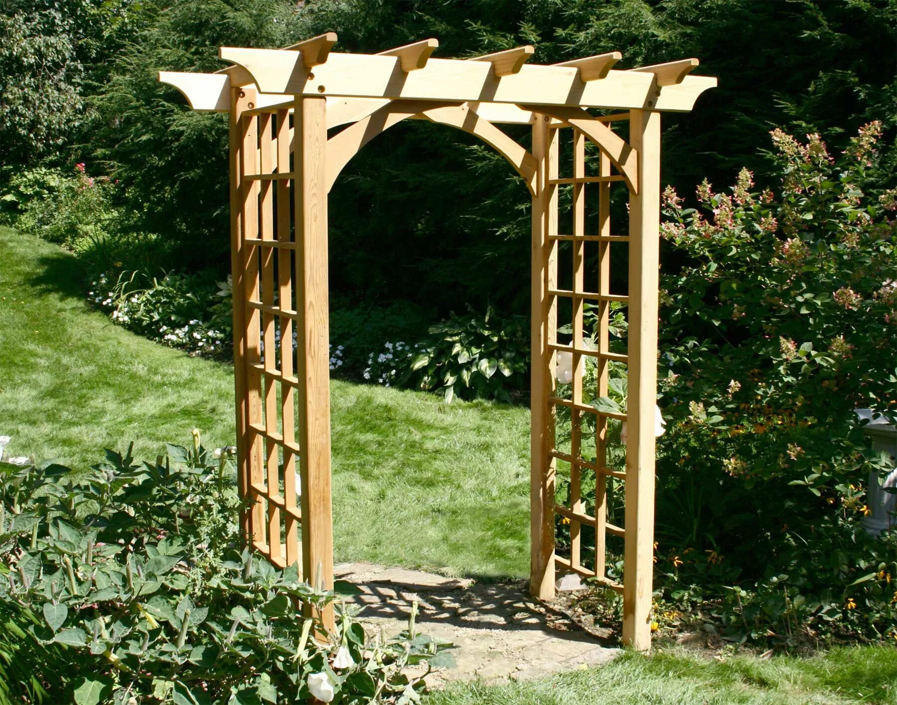 This image is about: How to Build Trellis Arch, and titled: Trellis Arch Plan, w