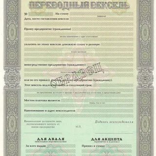 Запись на обороте векселя 4
