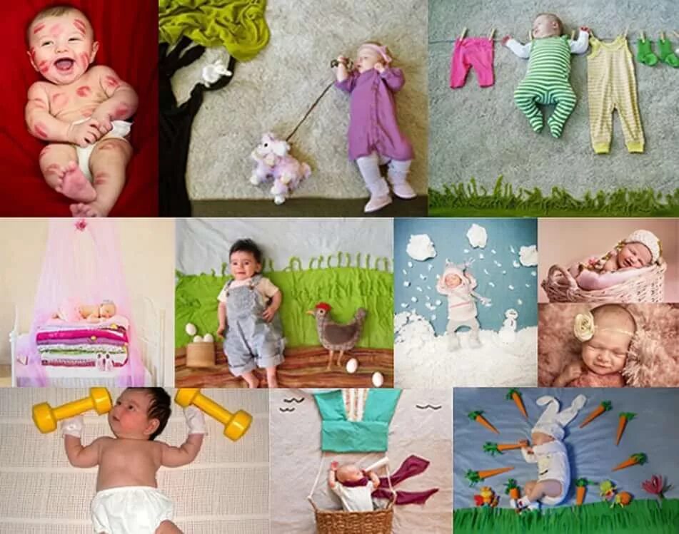 Идеи по месяцам ребенка до года. Фотосессия с малышом. задумки для фотосессии ребенка. идеи для фотосессии детей. идеи для фотосессии малыша.