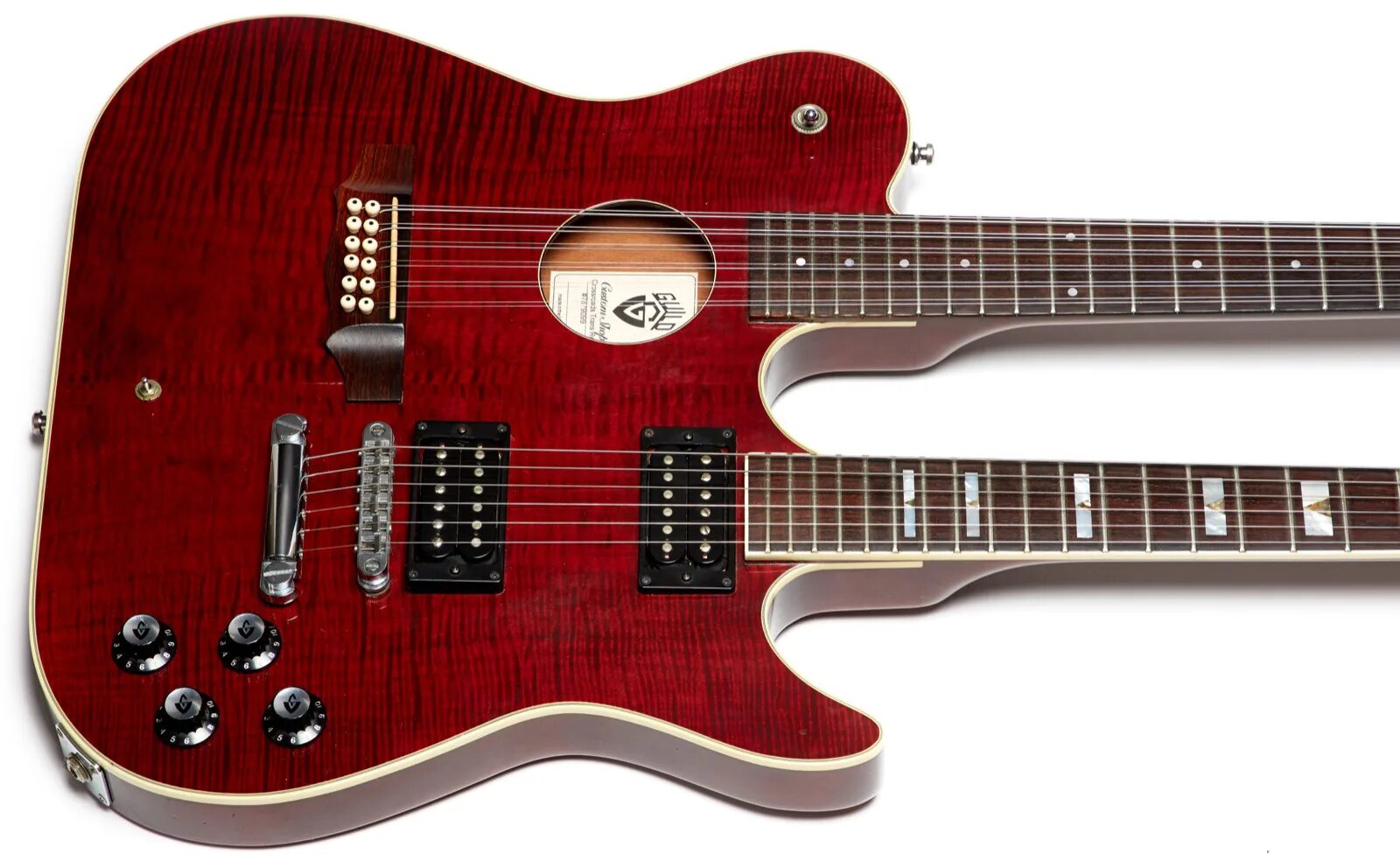 Дабл гитара. Электрогитара danelectro 612 doubleneck. гитара guild. double neck guitar. ibanez double neck head.