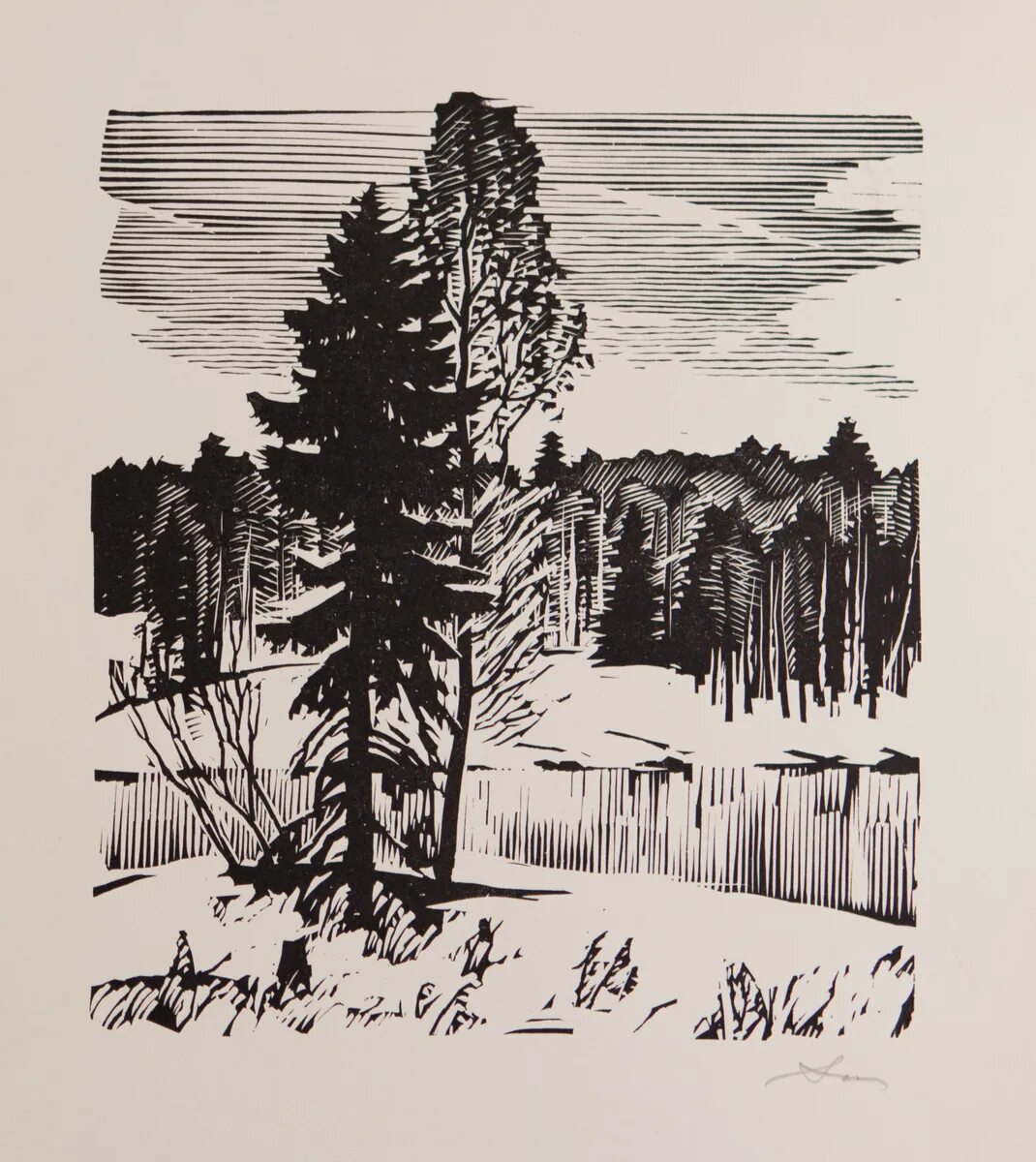 Лес иллюстрация. Сосны линогравюра. Графический пейзаж тушью. Лес карандашом. Пейзажная графика.