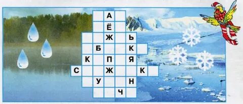 Кроссворд на тему вода 3 класс