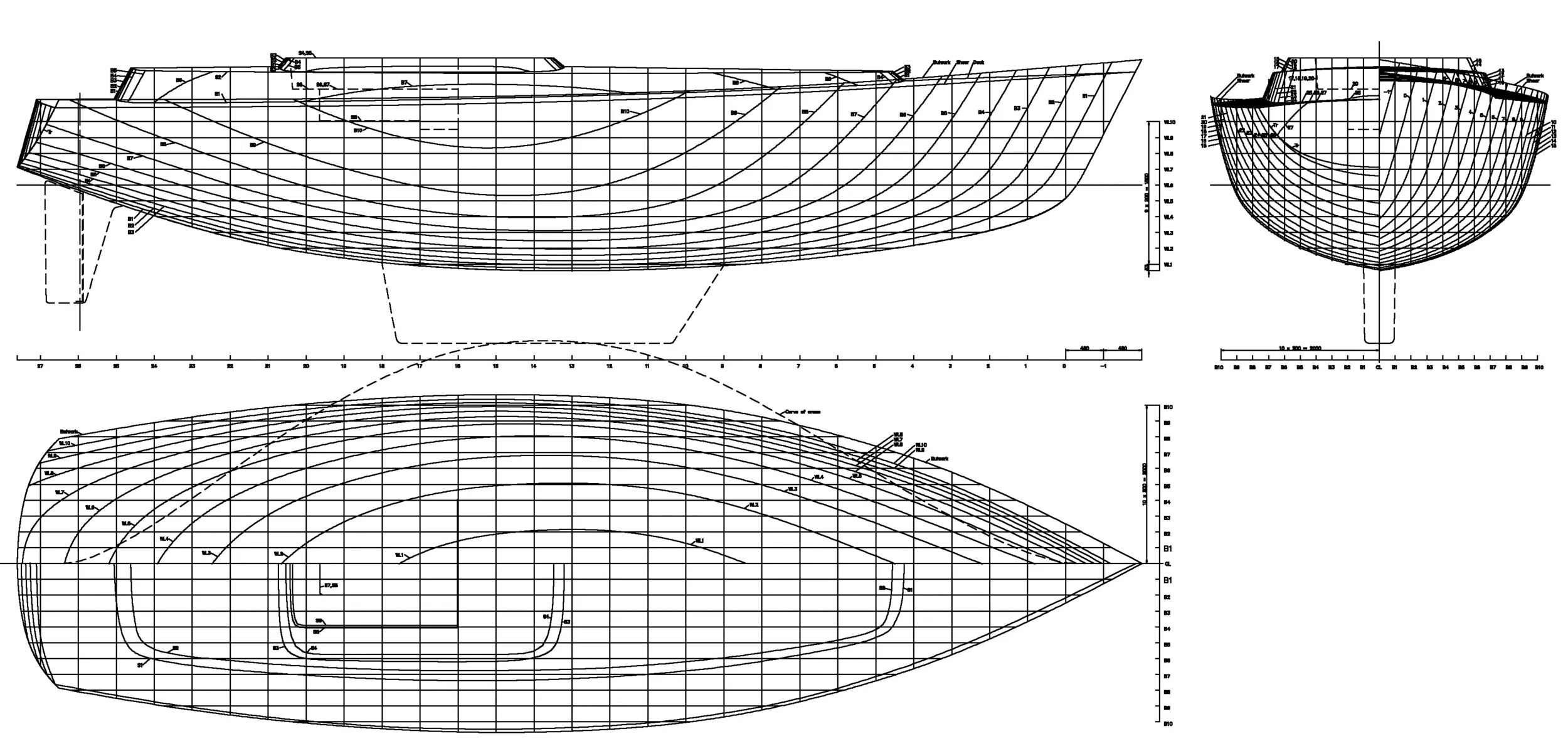 Boat Plans. Lines Plan на судне. Lines plan