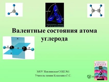 Валентные состояния атома углерода