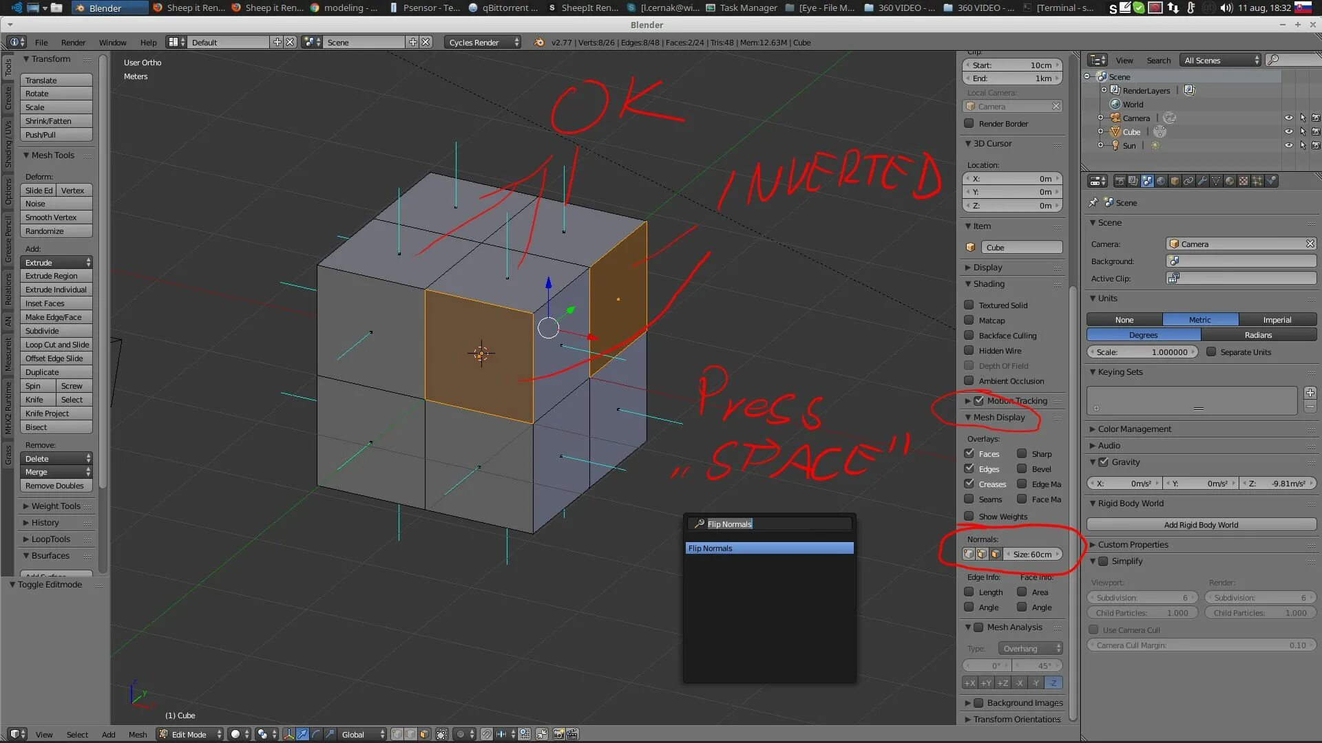 Unity export. Модели для Юнити. Unity Mesh.normals. Экспорт из Blender в SCAD.