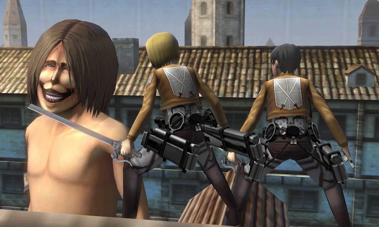 The last titan. Attack of titan игра. attack on titan humanity in chains 3ds.