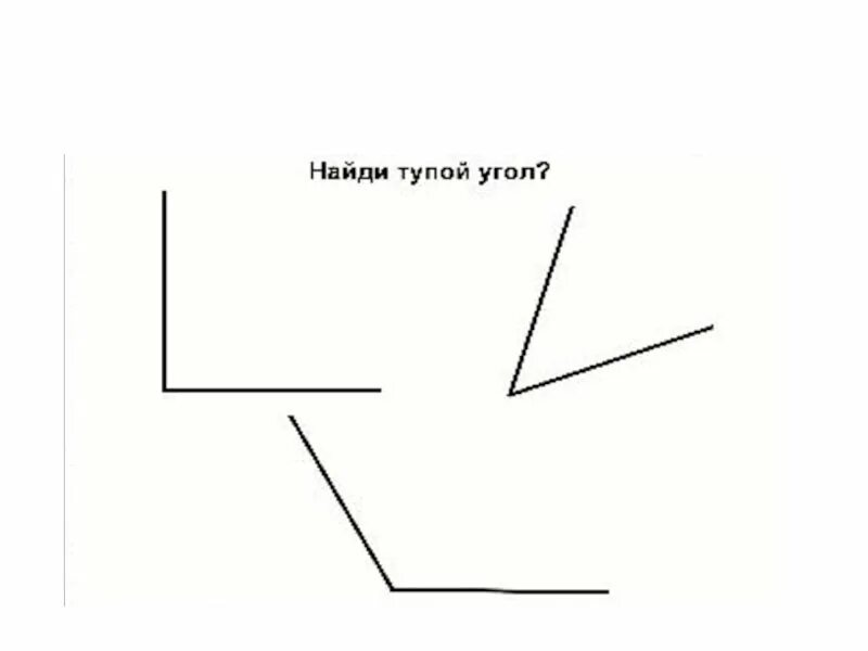 Определение острого тупого и прямого угла