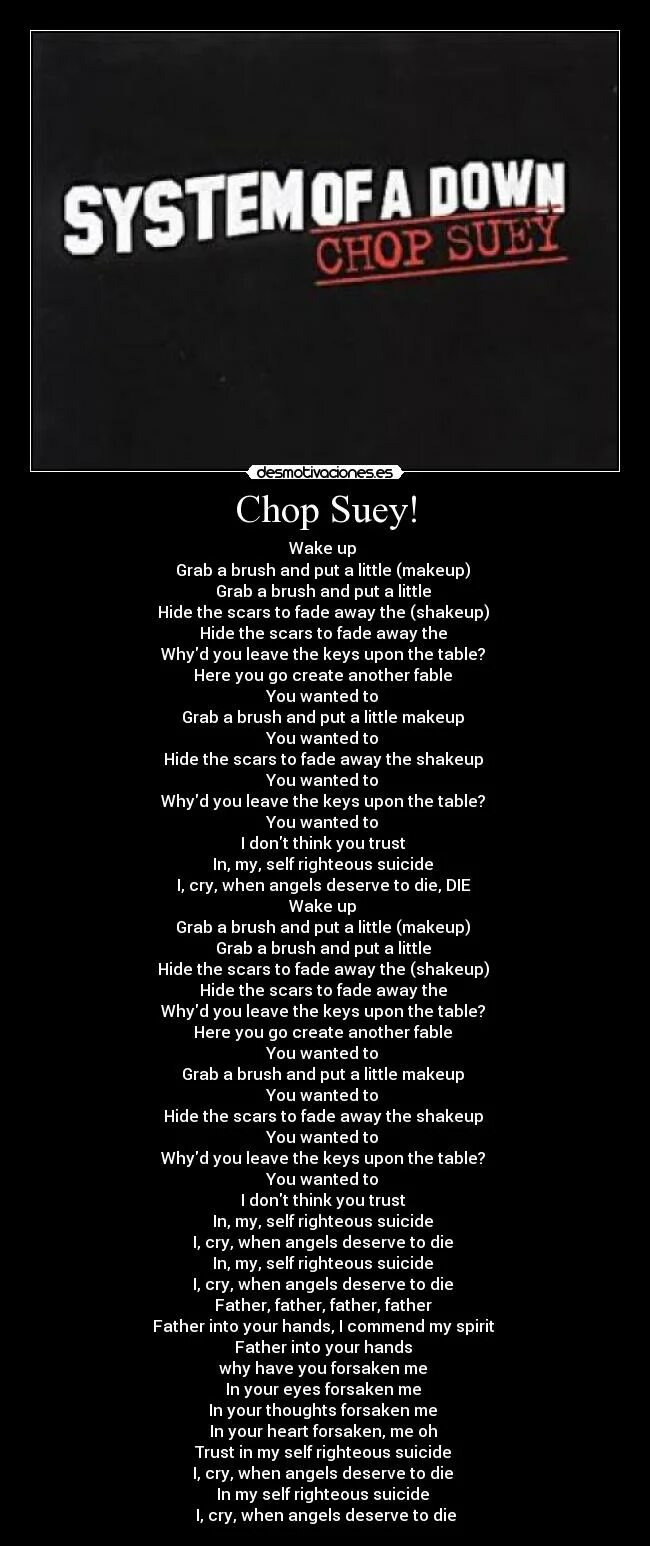 Chop suey system of a down перевод. Chop Suey текст. Chop Suey Мем. Chop Suey перевод. System of a down Chop Suey текст с переводом.
