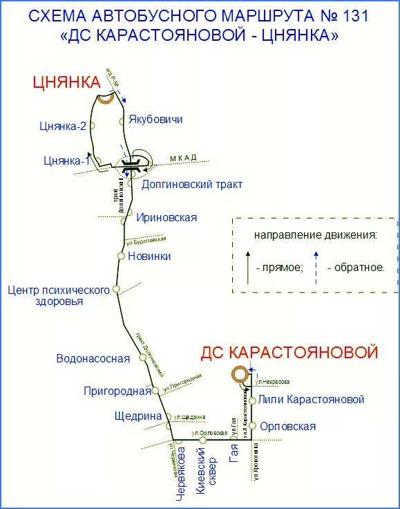 Маршрут 131 автобуса. Маршрут 131 автобуса