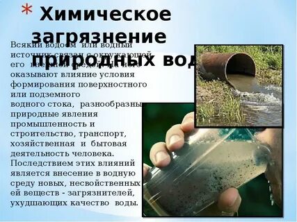 Химическое загрязнение тяжелые металлы