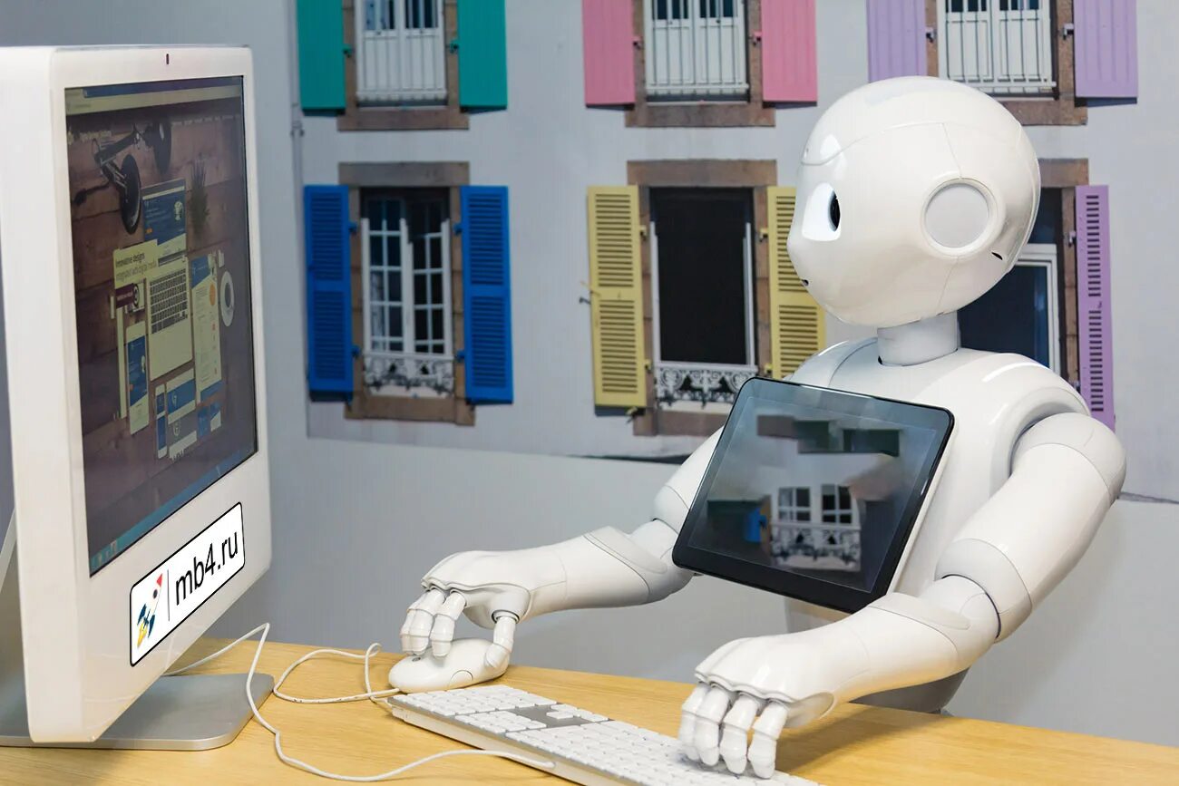 Почему перестал работать робот. Компьютеры и роботы. робот с искусственным интеллектом. робот за компьютером. робототехника на компьютере.