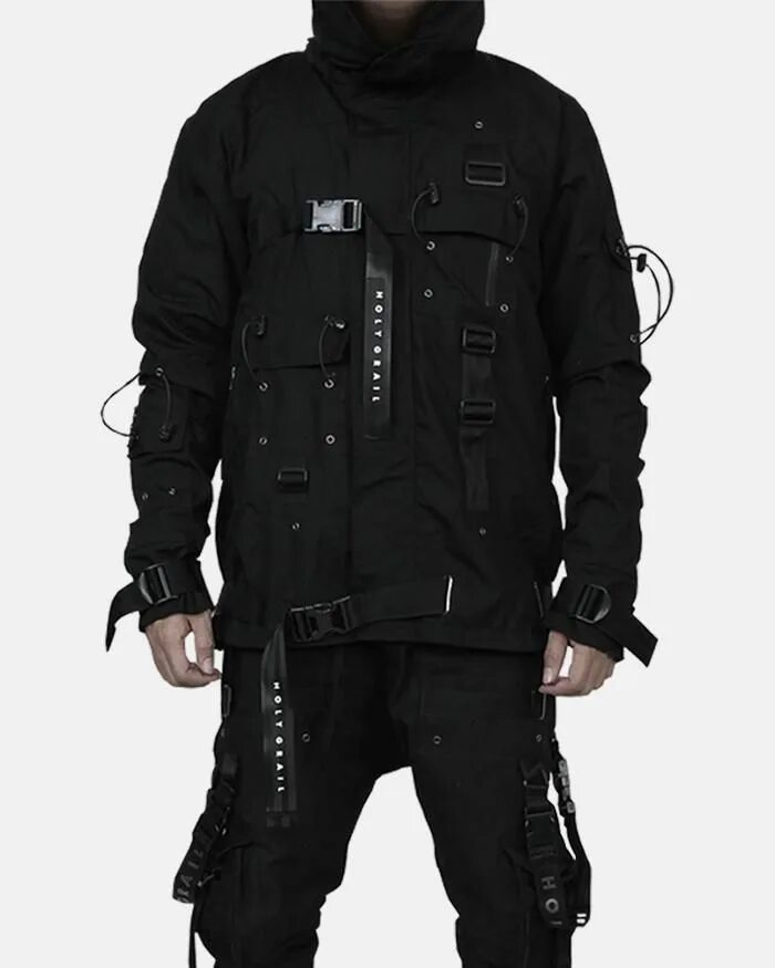 Techwear darkwear стиль. Holy Grail тактическая куртка. Киберпанк Techwear одежда мужская. Holy Grail одежда куртка. Dark wear