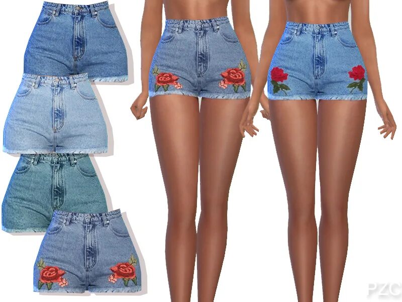 Загрузить шорт. SIMS 4 Micro Denim shorts. Jeans short SIMS 4. Симс 4 шорты женские. Голубые джинсовые шорты женские.