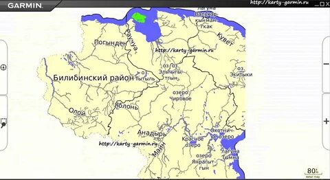 Карта рек чукотки
