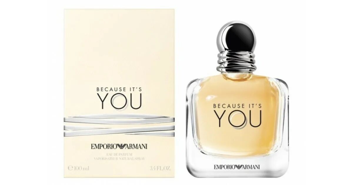 Giorgio armani because. Emporio Armani because it's you. Armani because you. Giorgio Armani because its you. Emporio Armani because it's you Eau de Parfum.