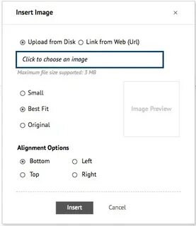 Insert the right