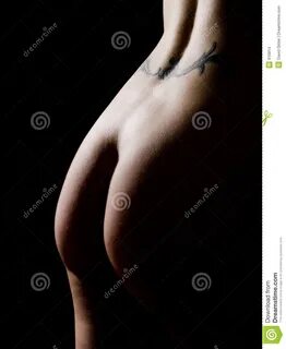 Naakte vrouwenbillen stock foto. 