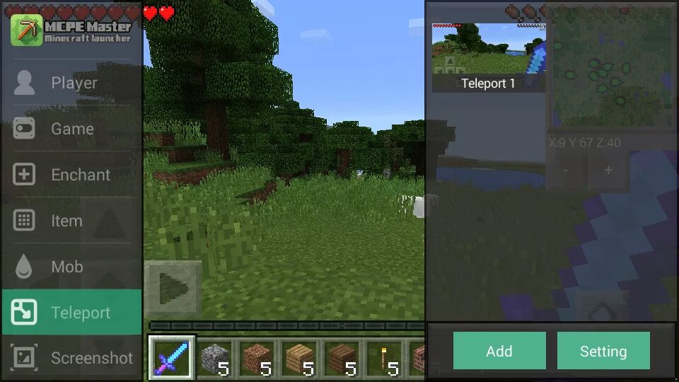 Master for minecraft pe