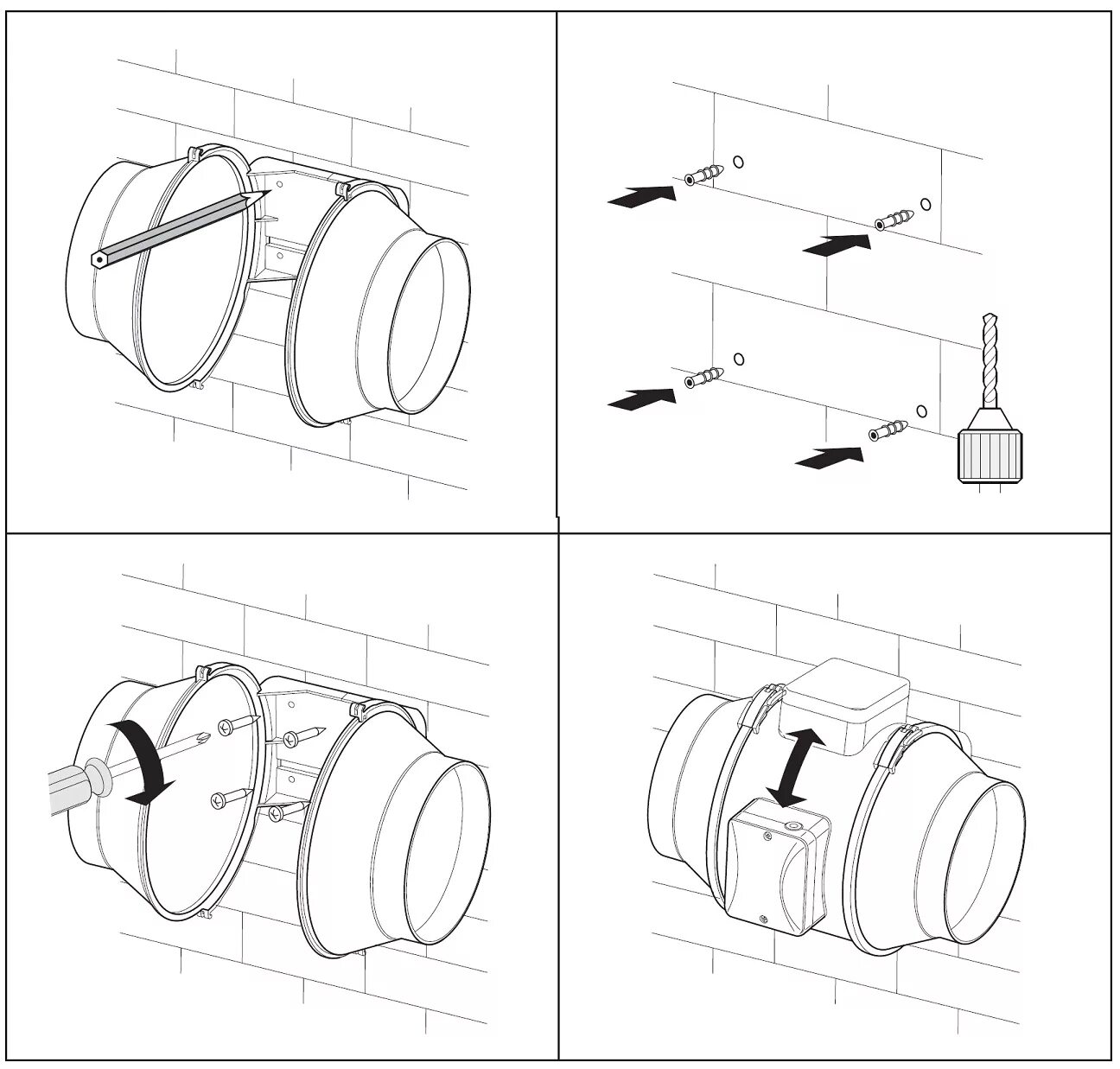 Вентилятор осевой era sb d125. 1. Схема устройства центробежного вентилятора. Схема установки вентилятора. Схема установки вентилятора.