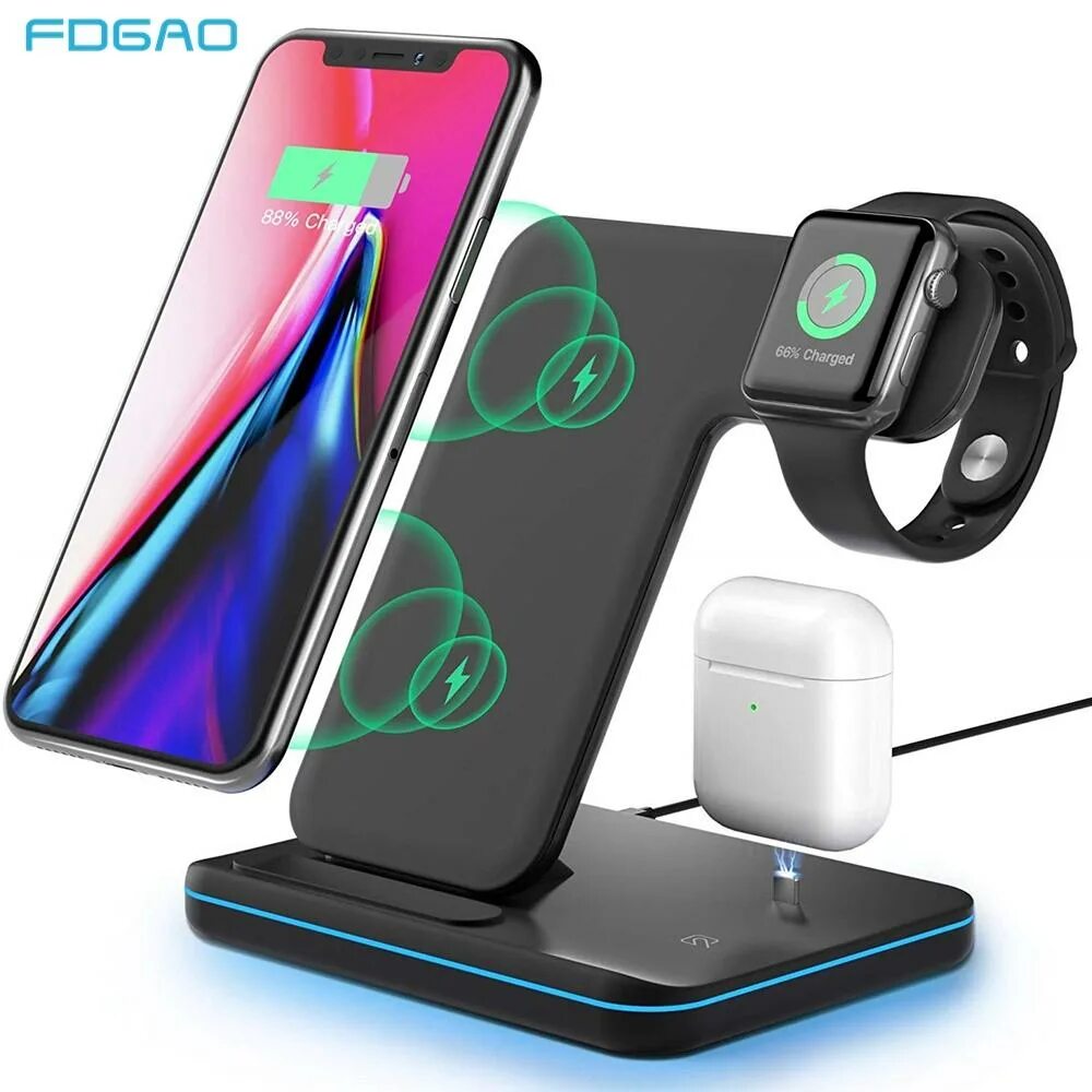 Беспроводная зарядная станция 3 в 1. Wireless Charger беспроводная зарядка 3in1. Wireless Charger беспроводная зарядка 3in1 15w fast. Зарядка Аппле 3 в 1 Wireless Charger. Беспроводная зарядка 3 в 1 для Apple.