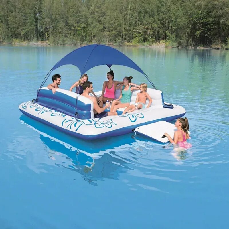 Надувной плот 4 буквы. Плот bestway &quot;tropical breeze&quot;. надувной плот плавучий остров. tropical tahiti giant 6 person inflatable. надувной плот &quot;тенистый остров&quot; bestway 43134.