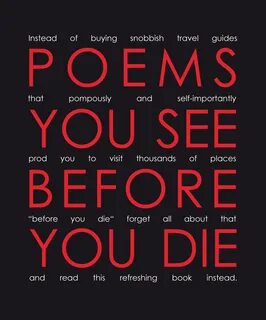 Poems You See Before You Die gONZo verlag
