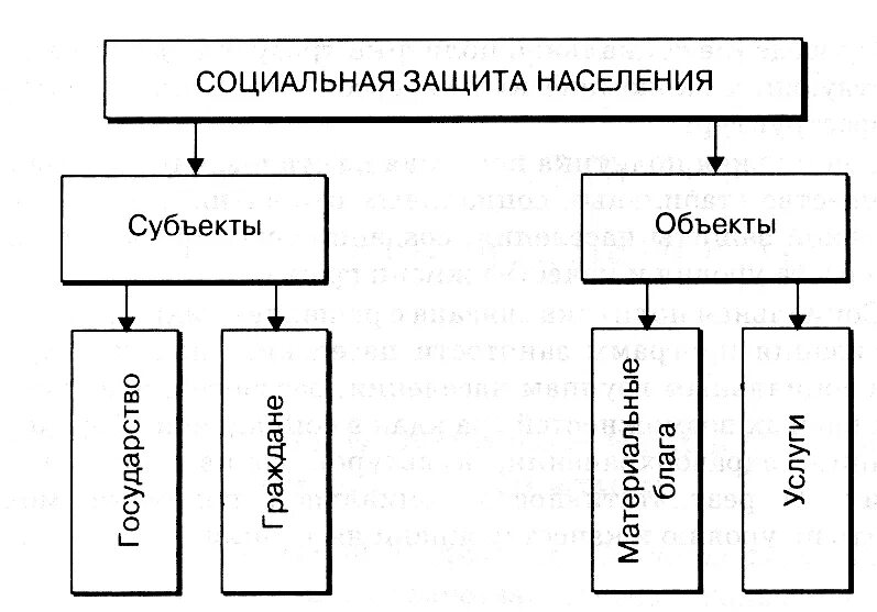 Объекты и субъекты социальной защиты населения России. Предмет социальной защиты населения схема. Система социальной защиты населения в России схема.