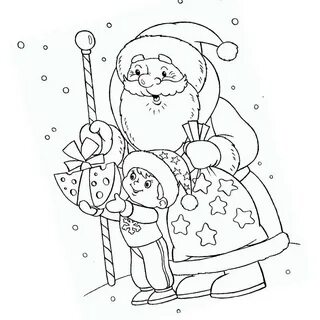 Каким цветом раскрасить деда мороза