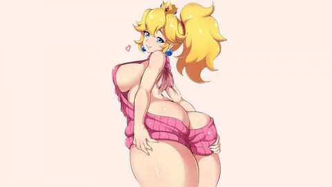 Wallpaper : Princess Peach, princess, Super Mario, ass, legs, big boobs, sw...