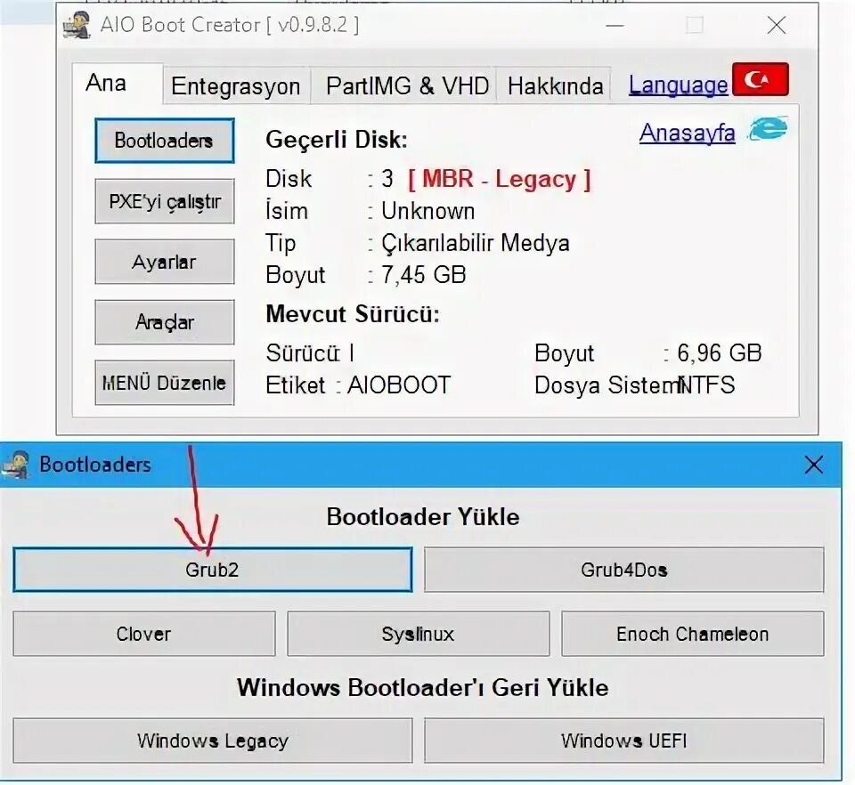 Aio boot. Aio boot creator.