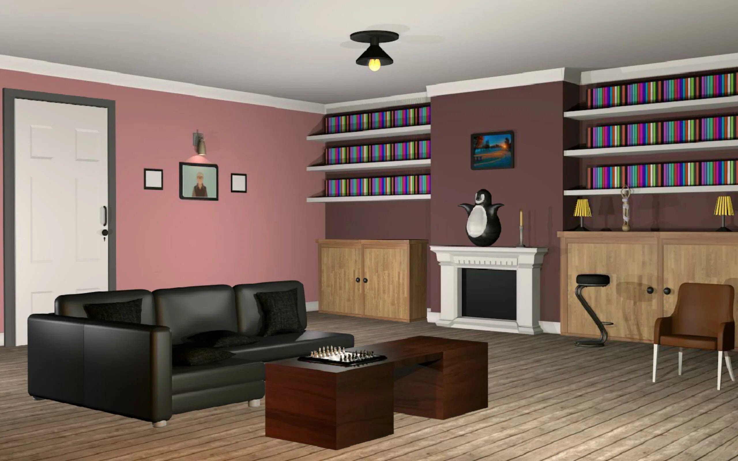 Home escape games. Игра 3d Escape Room. Home Escape комната. Комнаты из игры Дорс. Room Escape games с квадратной комнатой и столом.