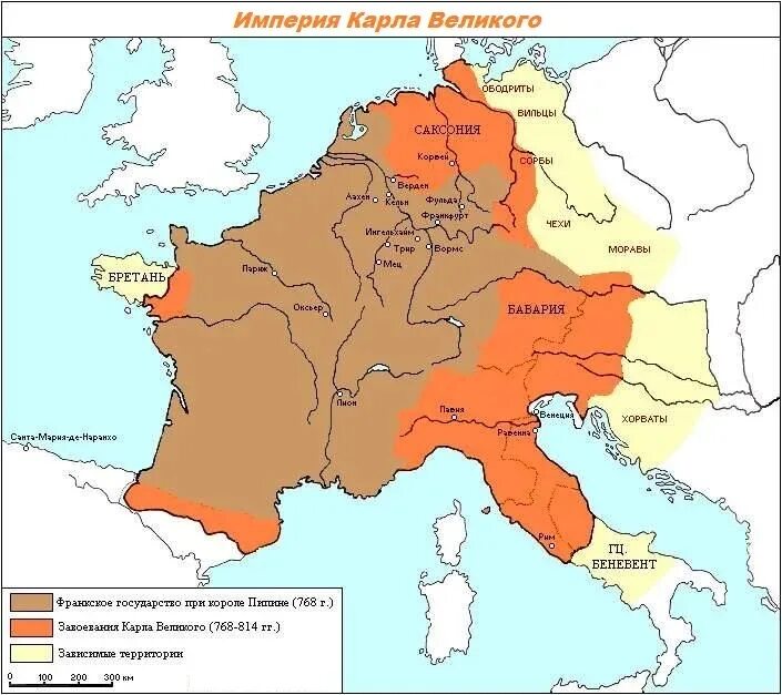 Карта Франкского государства при Карле Великом. Франкское королевство Меровингов карта.
