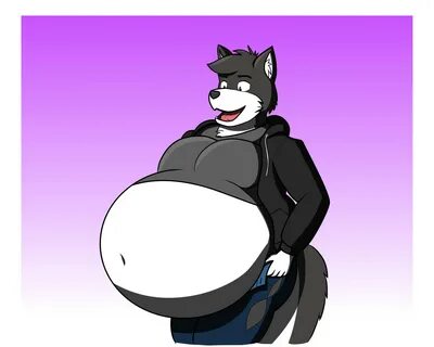 Wolf big belly inflation. 