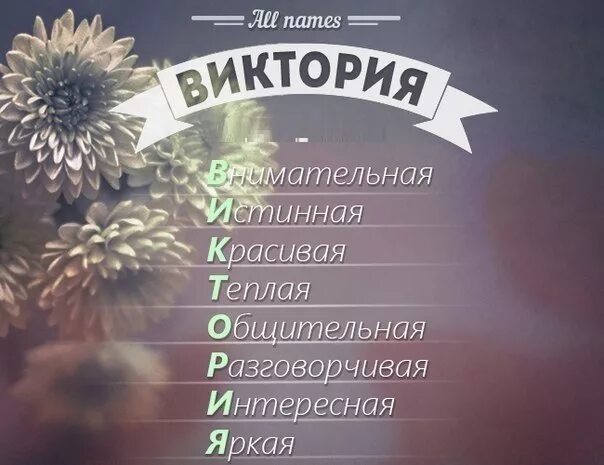 Что означает имя виктория.