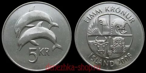 Монета исландии 4