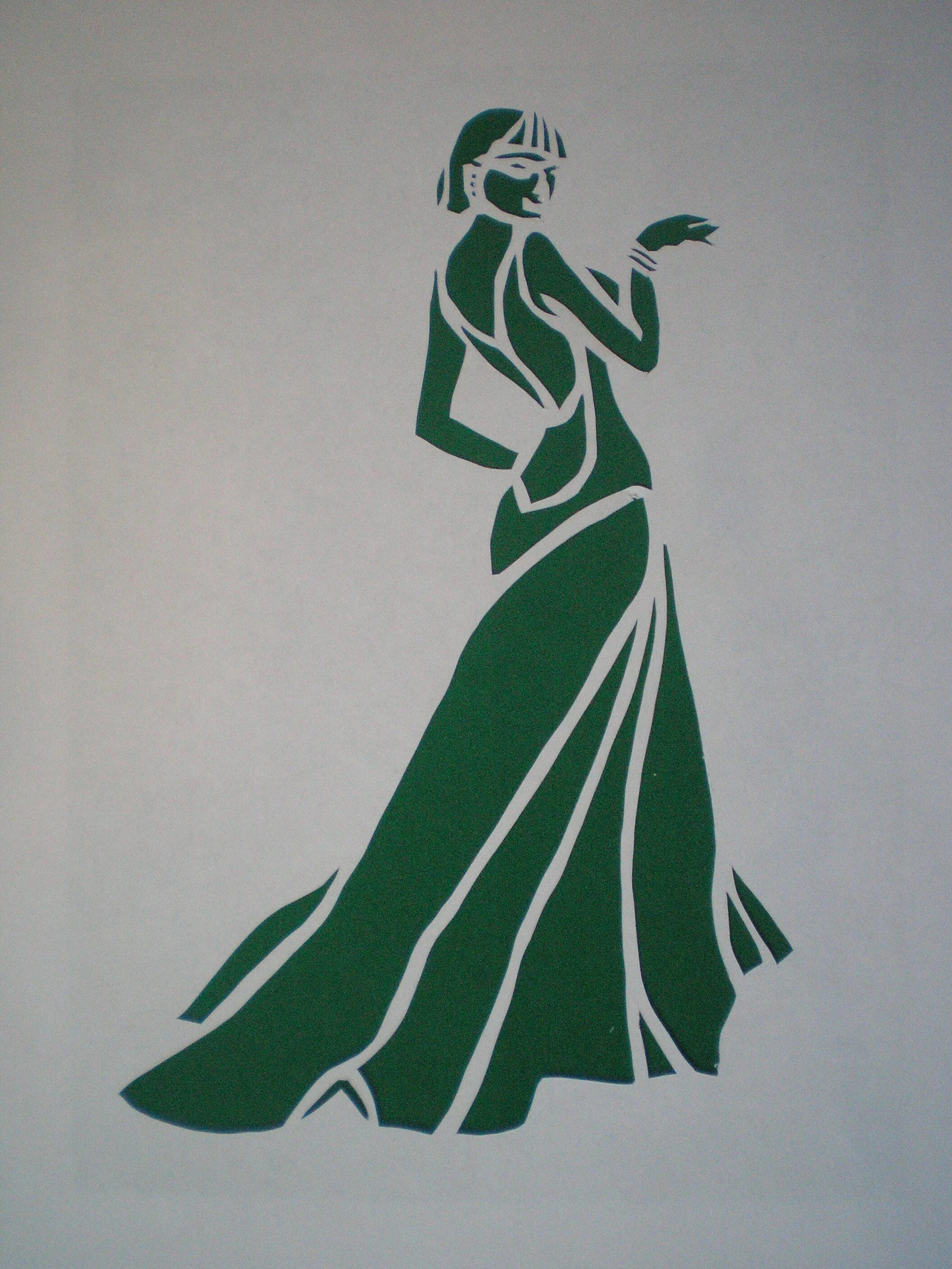 вытынанка девушка