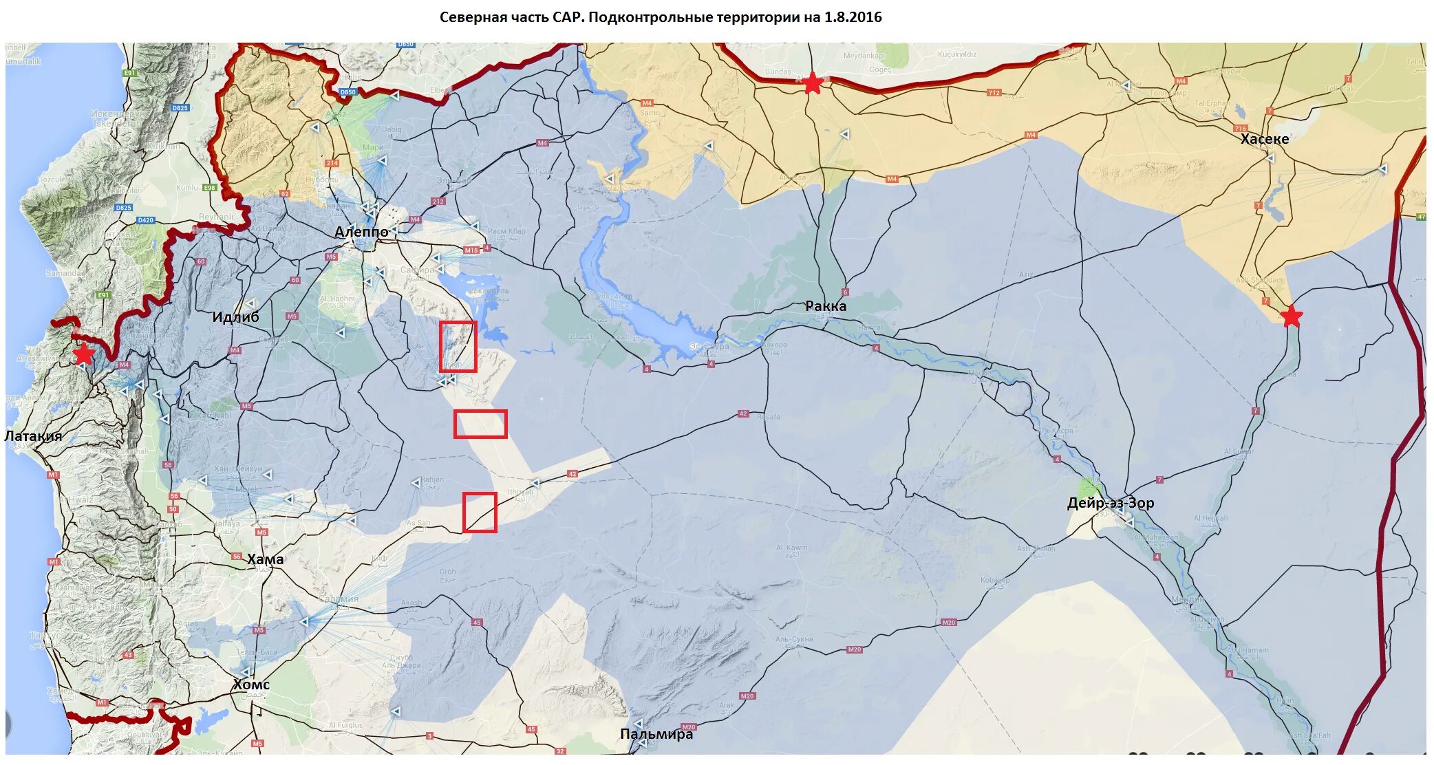 Сирийской арабской Республики контролируемые территории. Арабский газопровод. Карта дорожной сети Сирии.