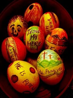 Rock fruit easter egg
