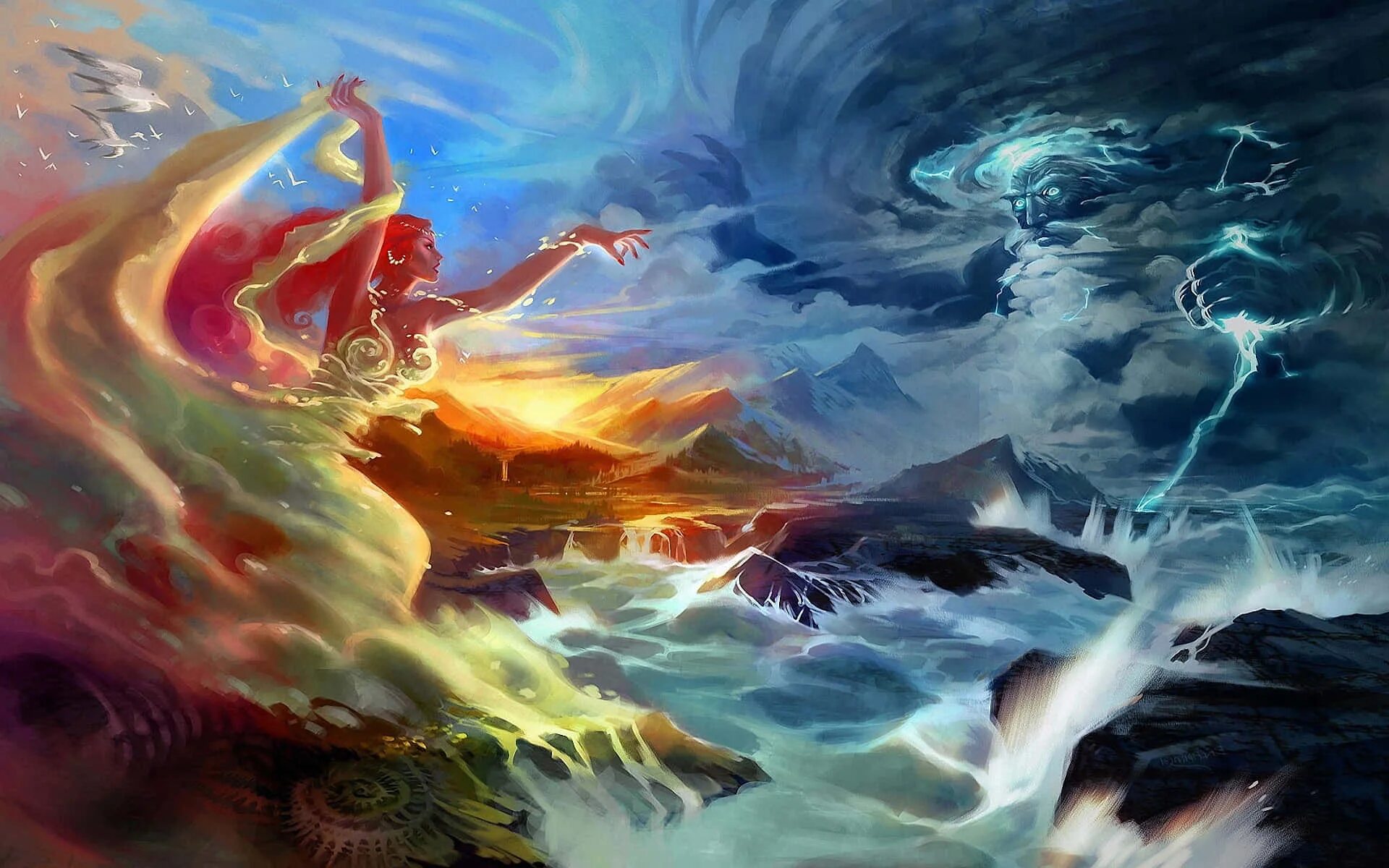 Жизнь божественная 2. Богиня воды Элементаль. Расенган стихии огня. Стихии природы. Образ воды.