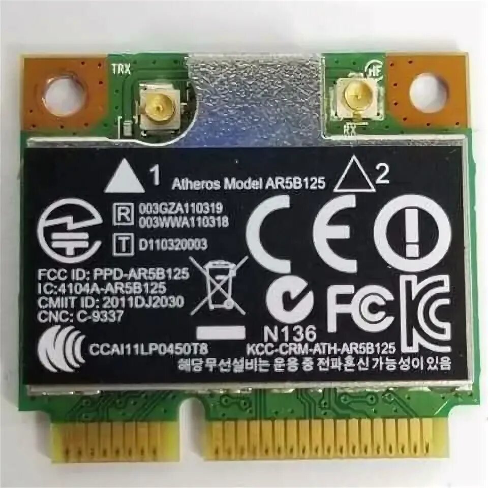Qualcomm atheros ar5b125 wireless network adapter. Atheros ar5b125.