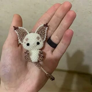 Амигуруми из бисера котик