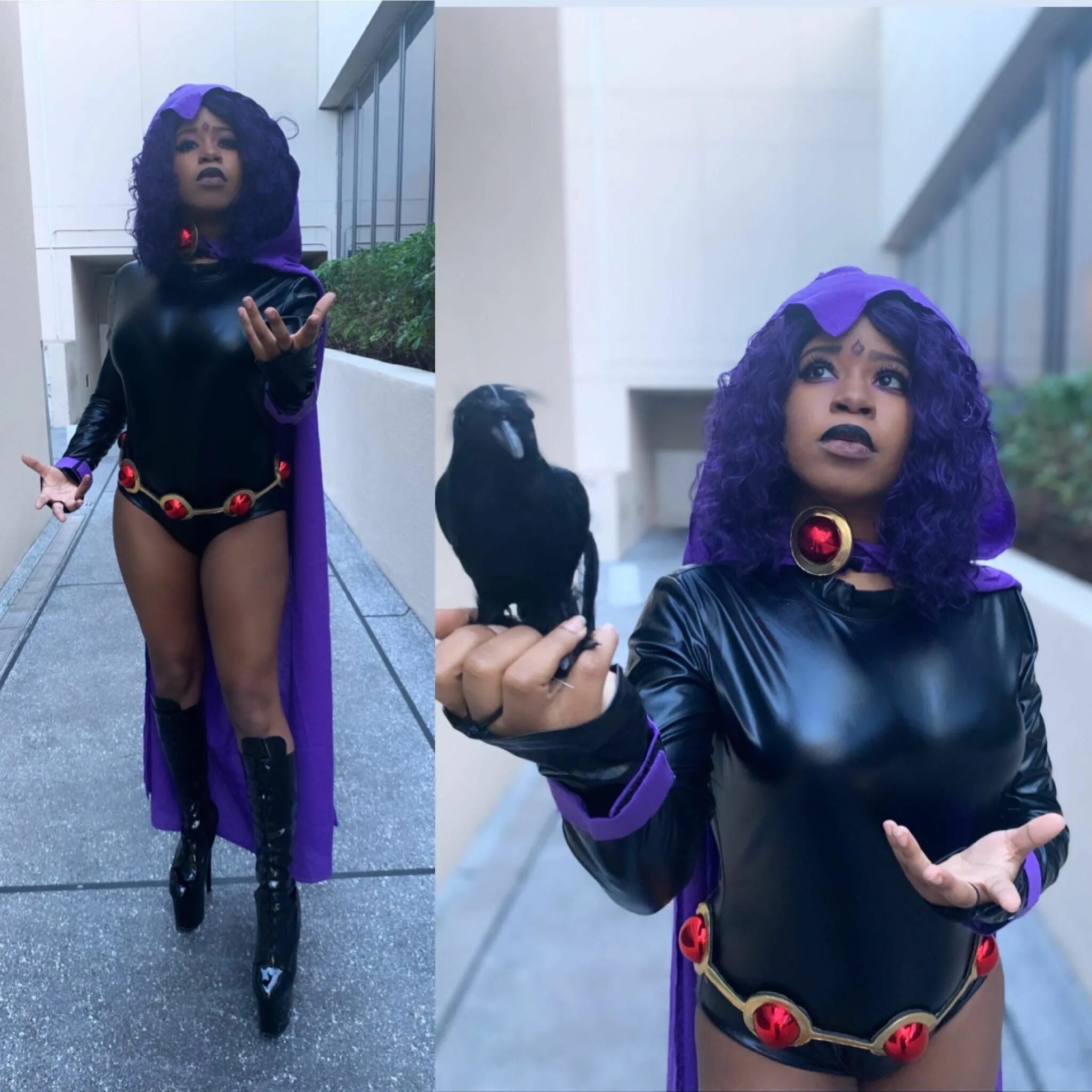 Raven cosplay. Рейвен косплей. Black girl Cosplay Рейвен. Блэк Рейвен куки. Костюм Рейвен.