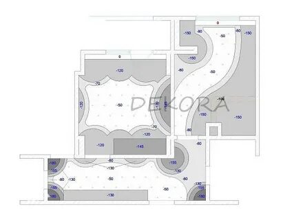 Потолок гипсокартон чертежи