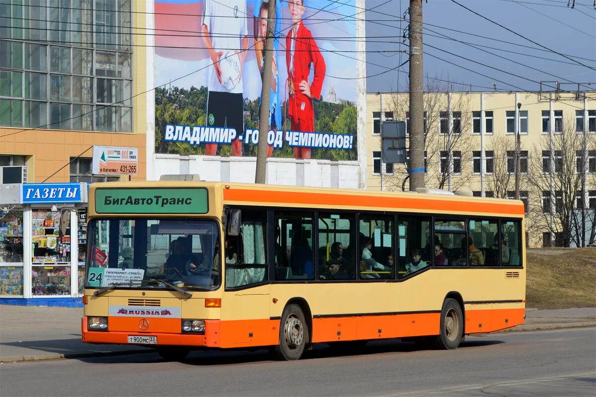 Мс 33. Vladimir Region, Mercedes-Benz o405 # во 957 33.