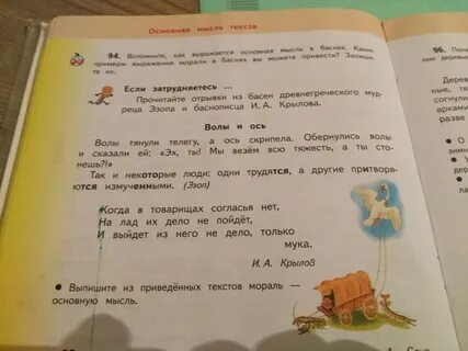 Чему посвящена басня вспомните или перечитайте статью