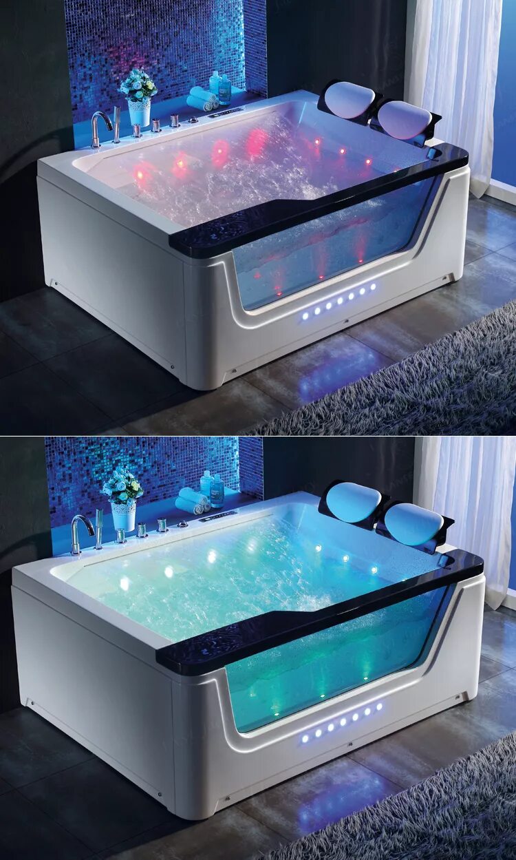 Джакузи massage Bathtub t-003. Гидромассажная ванна со стеклом. Стеклянный джакузи. Современные джакузи. Стеклянная ванна екатеринбург